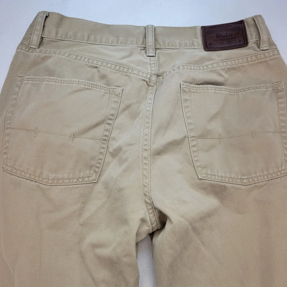 Polo Ralph Lauren Pants Mens 30x30 Tan Khaki Authentic Dungarees Straight Chino